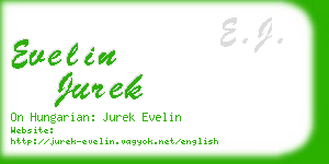 evelin jurek business card